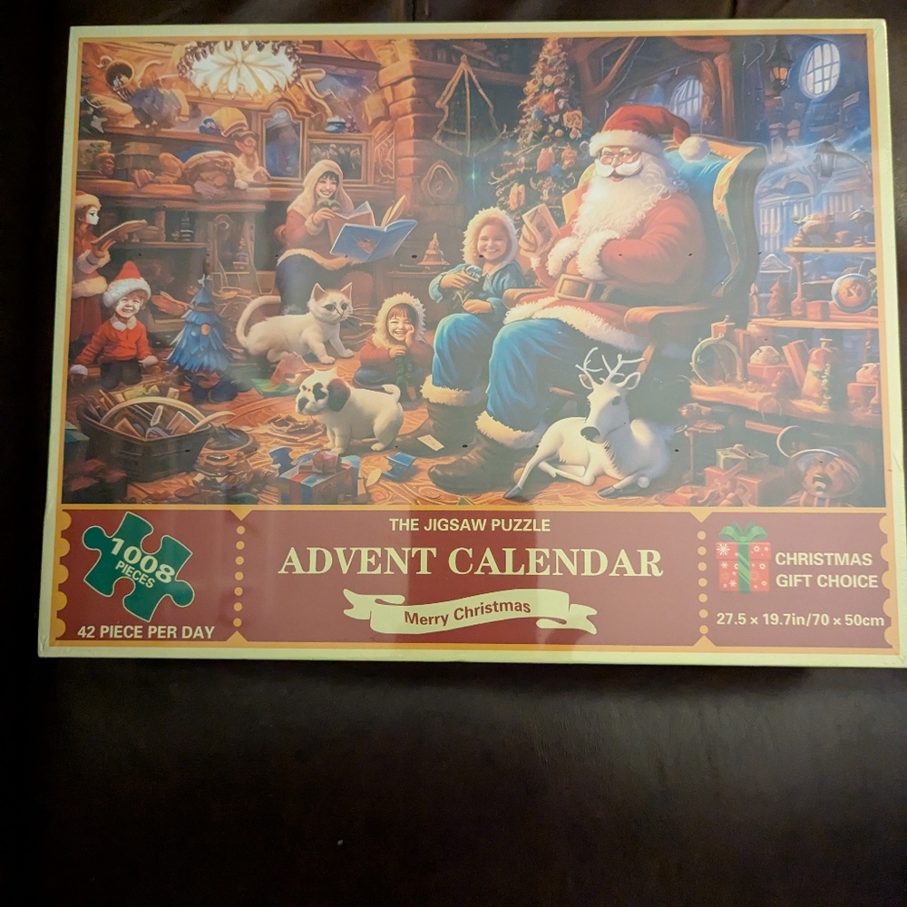 Christmas Advent Calendar Jigsaw Puzzle - Festive Design